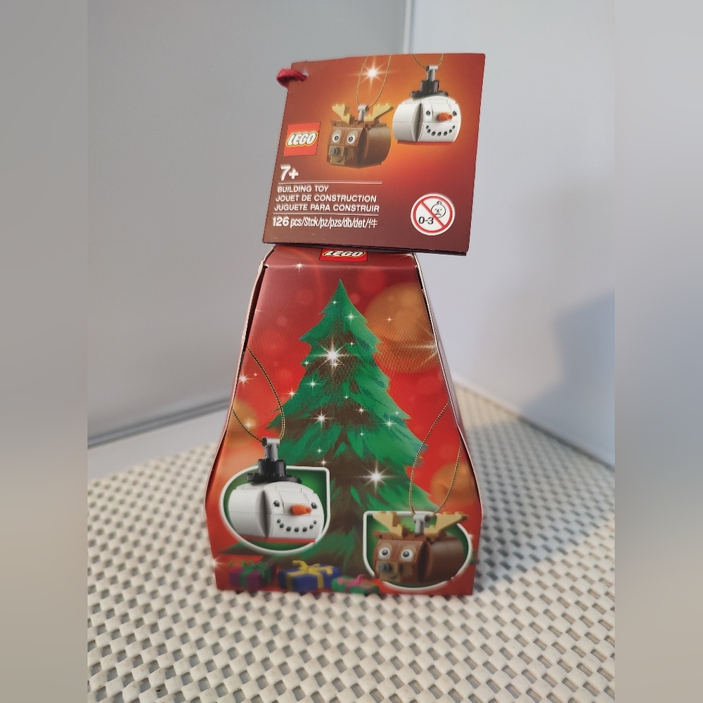 Lego Ornaments 854050 Reindeer & Snowman Ornaments NWT Building Toy Set